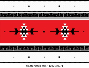 Traditional Folk Sadu Arabian Hand Weaving Pattern