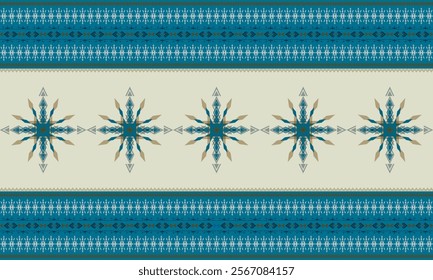 Traditional geometric cross stitch pattern, ikat pattern, abstract seamless pattern for printed fabric, rugs, curtains and sarongs, Aztec, African, Indian, Indonesian.