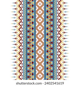 Traditional geometric ethnic fabric pattern design for textiles, rugs, wallpaper, clothing, sarong, scarf, batik, wrap, embroidery, print, curtain, carpet, wallpaper, wrapping, Batik, vector