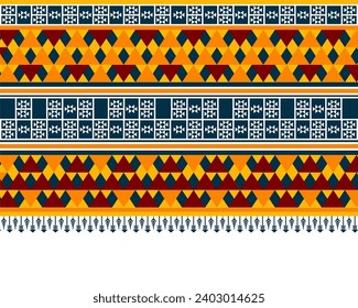 Diseño de patrones de tejido geométrico tradicional para textiles, alfombras, papel pintado, ropa, sarong, pañuelo, batik, envoltura, bordado, estampado, cortina, alfombra, papel pintado, envoltura, batik, vector