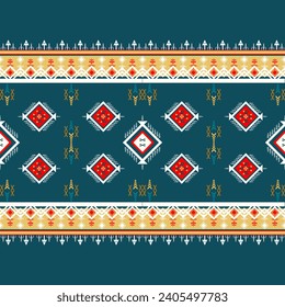 Diseño de patrones de tejido geométrico tradicional para textiles, alfombras, papel pintado, ropa, sarong, pañuelo, batik, envoltura, bordado, estampado, cortina, alfombra, papel pintado, envoltura, batik, vector