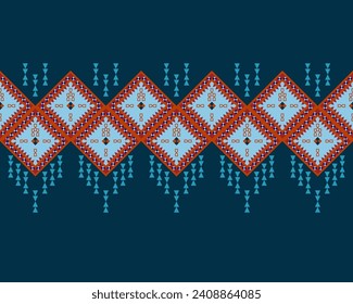 Traditional geometric ethnic fabric pattern design for textiles, rugs, wallpaper, clothing, sarong, scarf, batik, wrap, embroidery, print, curtain, carpet, wallpaper, wrapping, Batik, vector