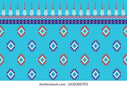 Traditionelles geometrisches ethnisch-orientalisches Musterdesign für Hintergrund, Teppich, Tapete, Bekleidung, Verpackung, Stoff und Vektorillustrationen.