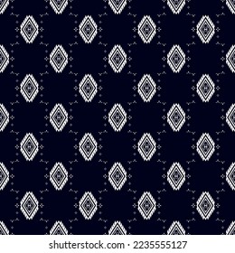 Traditionelle geometrische ethnische Muster für Hintergrund, Teppich, Tapete, Kleidung, Wrapper, Batik, Stoff, Sarong, schwarz-weißes Vektorstickermuster