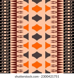 Traditional geometric ethnic pattern for background, rug, wallpaper, clothing, wrap, batik, fabric, sarong, Vector embroidery pattern