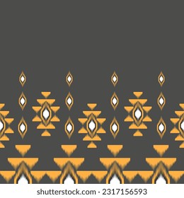 Patrón geométrico tradicional para el fondo, alfombra, papel pintado, ropa, envoltura, batik, tela, sarong, patrón de bordado vectorial