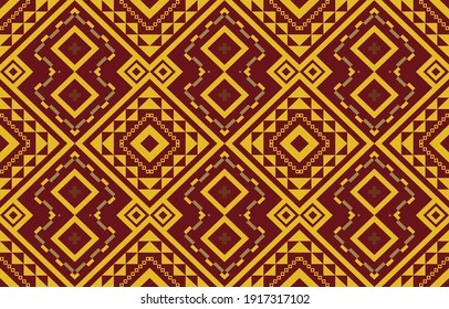 Traditional geometric ethnic pattern for clothing background and wallpaper vector illustration.