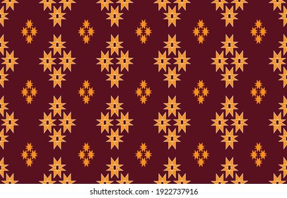 Traditional geometric ethnic pattern for clothing background and wallpaper vector illustration.
