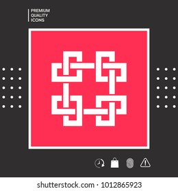 Traditional geometric oriental arabic pattern. Element for your design - Logo
