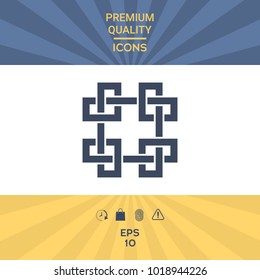 Traditional geometric oriental arabic pattern. Element for your design - Logo