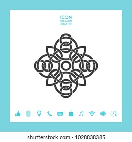 Traditional geometric oriental arabic pattern - Logo. Element for your design