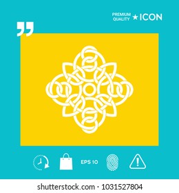 Traditional geometric oriental arabic pattern - Logo. Element for your design