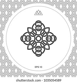 Traditional geometric oriental arabic pattern - Logo. Element for your design