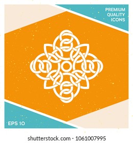 Traditional geometric oriental arabic pattern - Logo. Element for your design