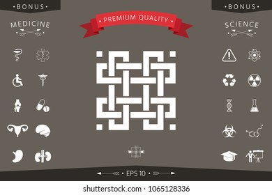 Traditional geometric oriental arabic pattern. Element for your design. Logotype