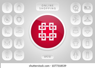 Traditional geometric oriental arabic pattern. Element for your design - Logo