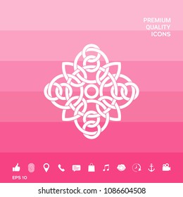 Traditional geometric oriental arabic pattern - Logo. Element for your design Traditional geometric oriental arabic pattern - Logo. Element for your design