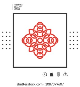 Traditional geometric oriental arabic pattern - Logo. Element for your design