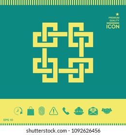 Traditional geometric oriental arabic pattern. Element for your design - Logo
