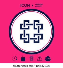 Traditional geometric oriental arabic pattern. Element for your design - Logo