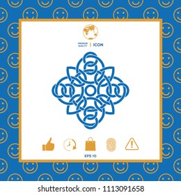 Traditional geometric oriental arabic pattern - Logo. Element for your design