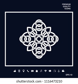 Traditional geometric oriental arabic pattern - Logo. Element for your design
