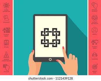 Traditional geometric oriental arabic pattern. Element for your design - Logo