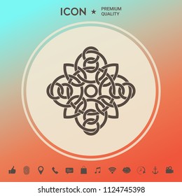 Traditional geometric oriental arabic pattern - Logo. Element for your design