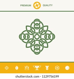 Traditional geometric oriental arabic pattern - Logo. Element for your design