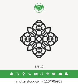 Traditional geometric oriental arabic pattern - Logo. Element for your design