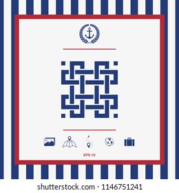 Traditional geometric oriental arabic pattern. Element for your design. Logotype