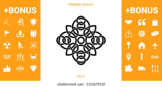 Traditional geometric oriental arabic pattern - Logo. Element for your design