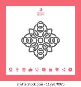 Traditional geometric oriental arabic pattern - Logo. Element for your design
