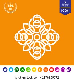 Traditional geometric oriental arabic pattern - Logo. Element for your design