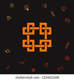 Traditional geometric oriental arabic pattern. Element for your design - Logo