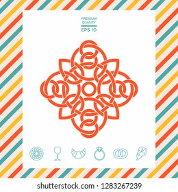 Traditional geometric oriental arabic pattern - Logo. Element for your design