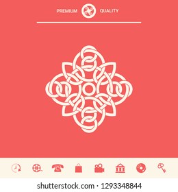 Traditional geometric oriental arabic pattern - Logo. Element for your design
