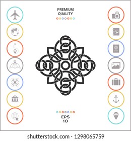 Traditional geometric oriental arabic pattern - Logo. Element for your design