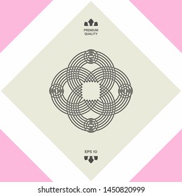 Traditional geometric oriental arabic pattern. Element for your design, logo