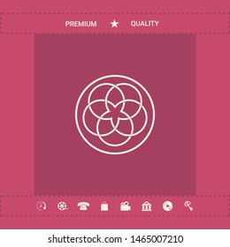Traditional geometric oriental arabic pattern. Logo, elements for your design