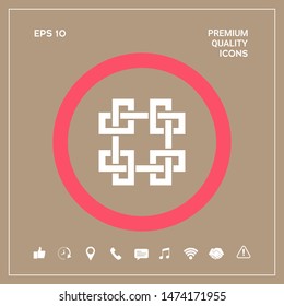 Traditional geometric oriental arabic pattern. Element for your design - Logo