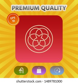 Traditional geometric oriental arabic pattern. Logo, elements for your design