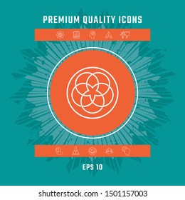 Traditional geometric oriental arabic pattern. Logo, elements for your design