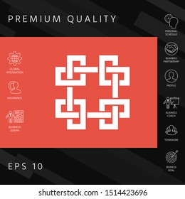 Traditional geometric oriental arabic pattern. Element for your design - Logo