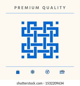 Traditional geometric oriental arabic pattern. Element for your design. Logotype