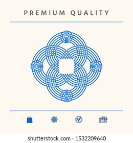 Traditional geometric oriental arabic pattern. Element for your design, logo