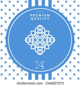 Traditional geometric oriental arabic pattern - Logo. Element for your design