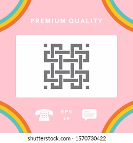 Traditional geometric oriental arabic pattern. Element for your design. Logotype