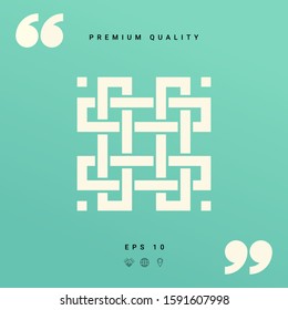 Traditional geometric oriental arabic pattern. Element for your design. Logotype
