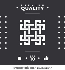 Traditional geometric oriental arabic pattern. Element for your design. Logotype